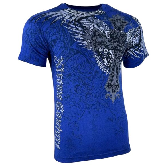 Xtreme Couture By Affliction Men's T-shirt Long View Biker Tattoo S-5XL - Picture 6 of 9